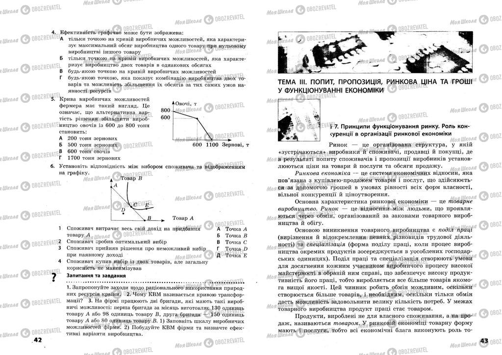 Учебники Экономика 11 класс страница  42-43