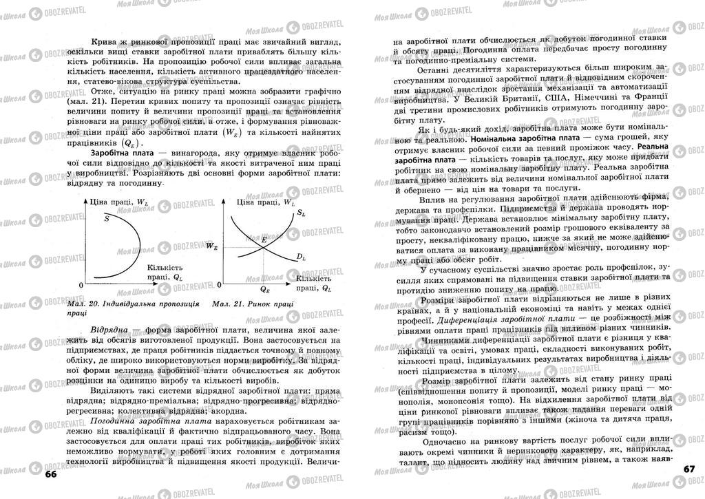 Підручники Економіка 11 клас сторінка  66-67