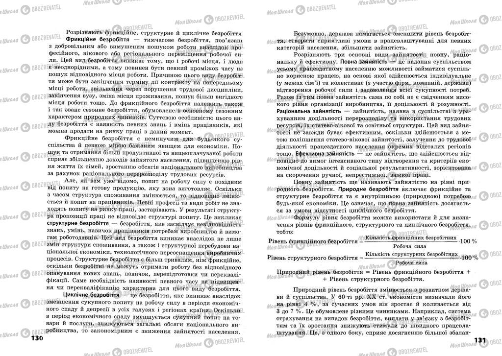 Підручники Економіка 11 клас сторінка  130-131