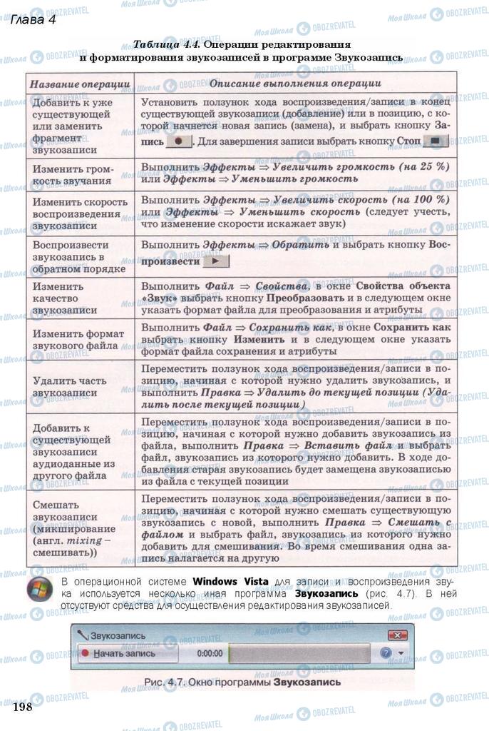 Учебники Информатика 11 класс страница 198