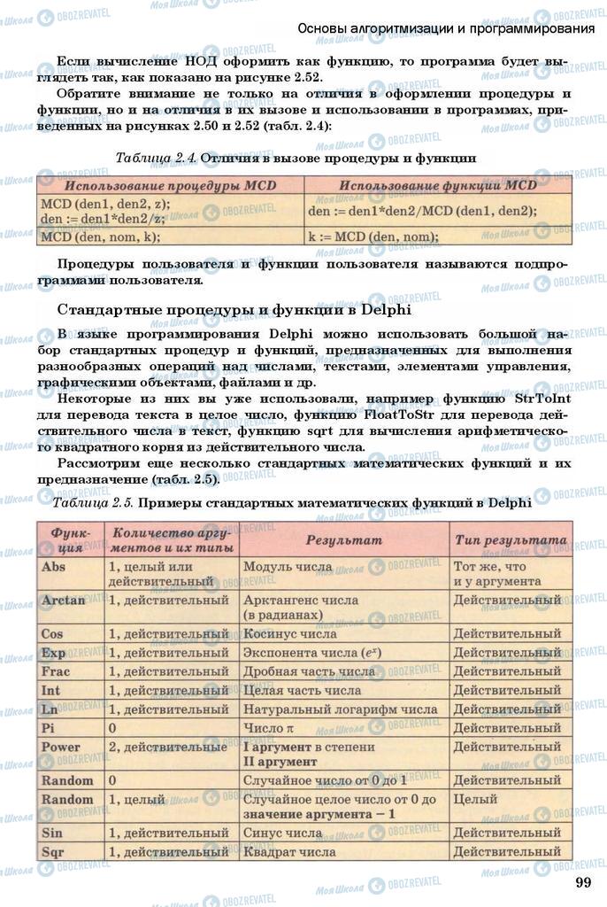 Учебники Информатика 11 класс страница 99