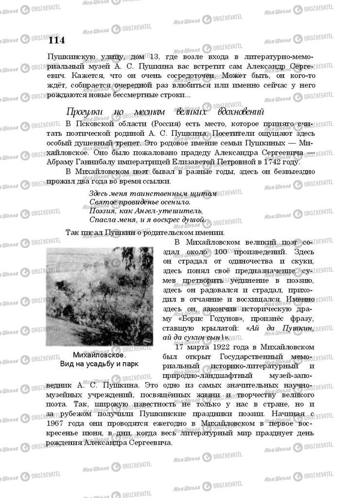 Підручники Російська література 10 клас сторінка 114