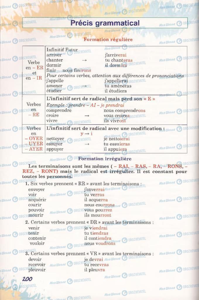 Учебники Французский язык 11 класс страница 200