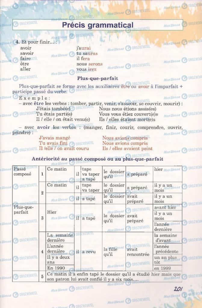Підручники Французька мова 11 клас сторінка 201