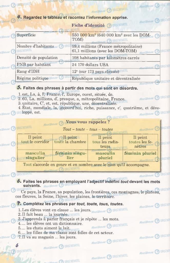 Підручники Французька мова 11 клас сторінка 6