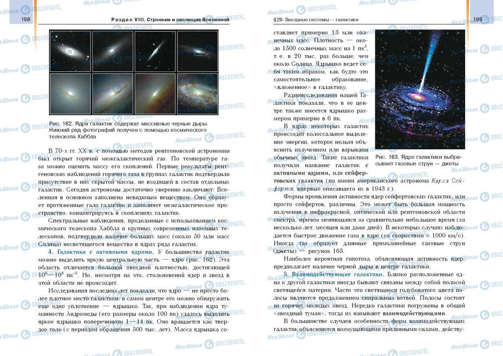 Підручники Астрономія 11 клас сторінка  198-199