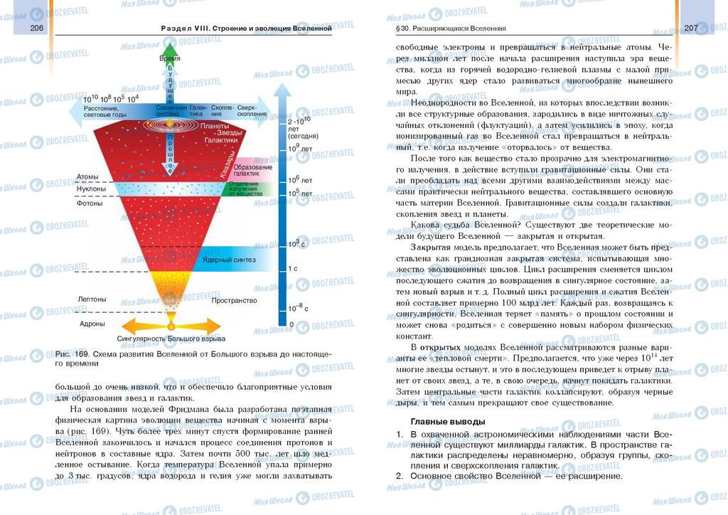 Учебники Астрономия 11 класс страница  206-207