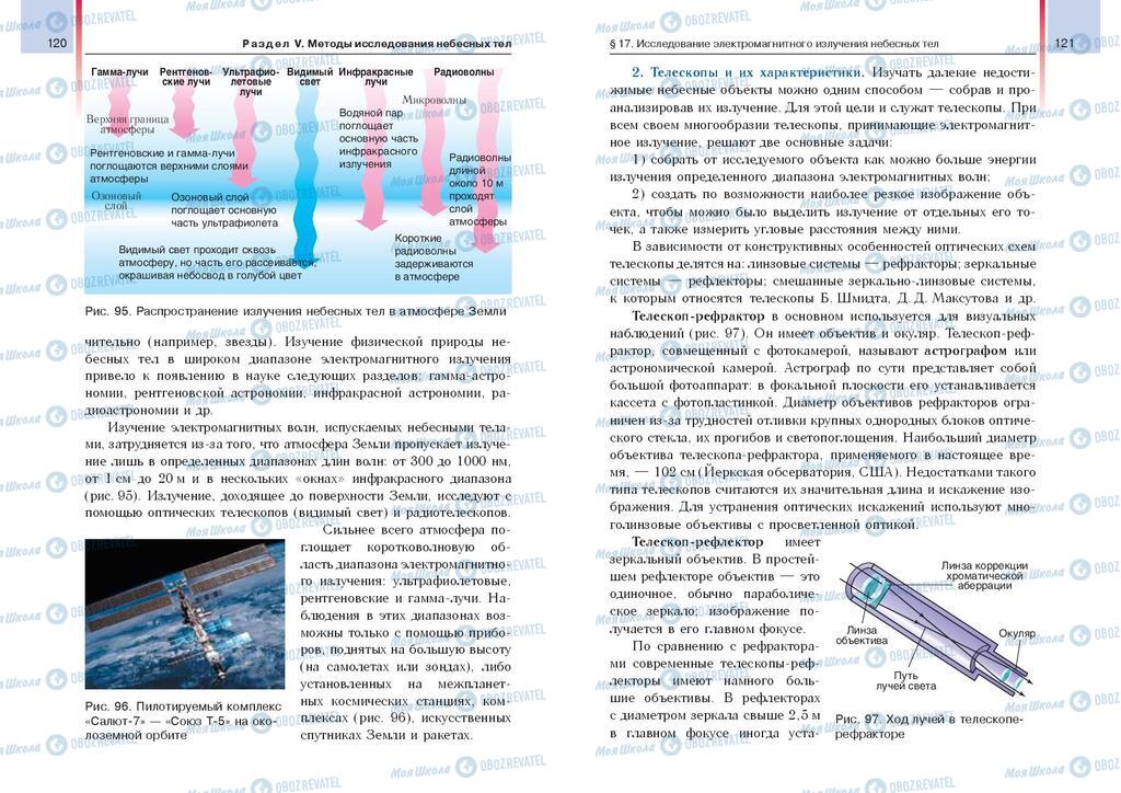 Учебники Астрономия 11 класс страница  120-121