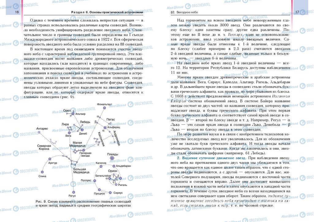 Учебники Астрономия 11 класс страница  16-17