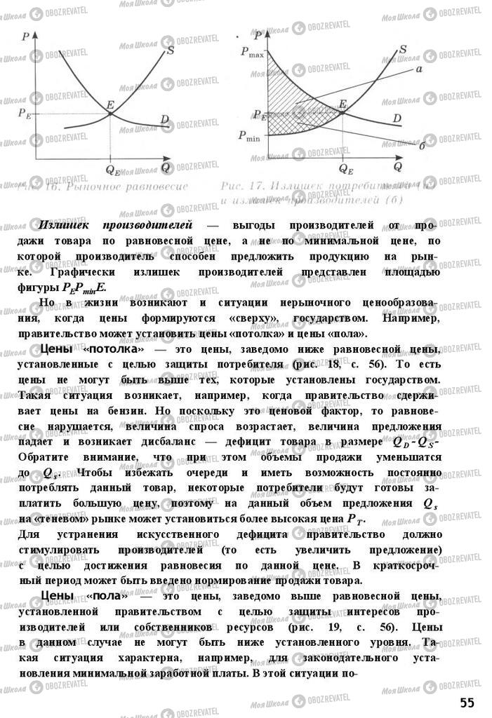 Учебники Экономика 11 класс страница 55