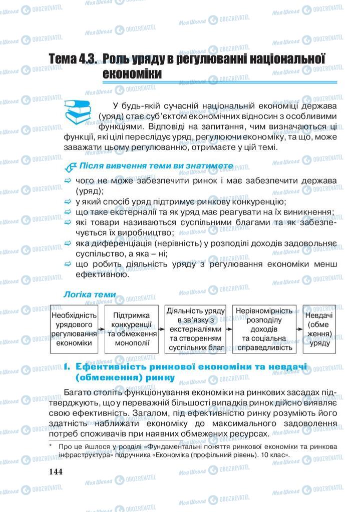 Підручники Економіка 11 клас сторінка 144