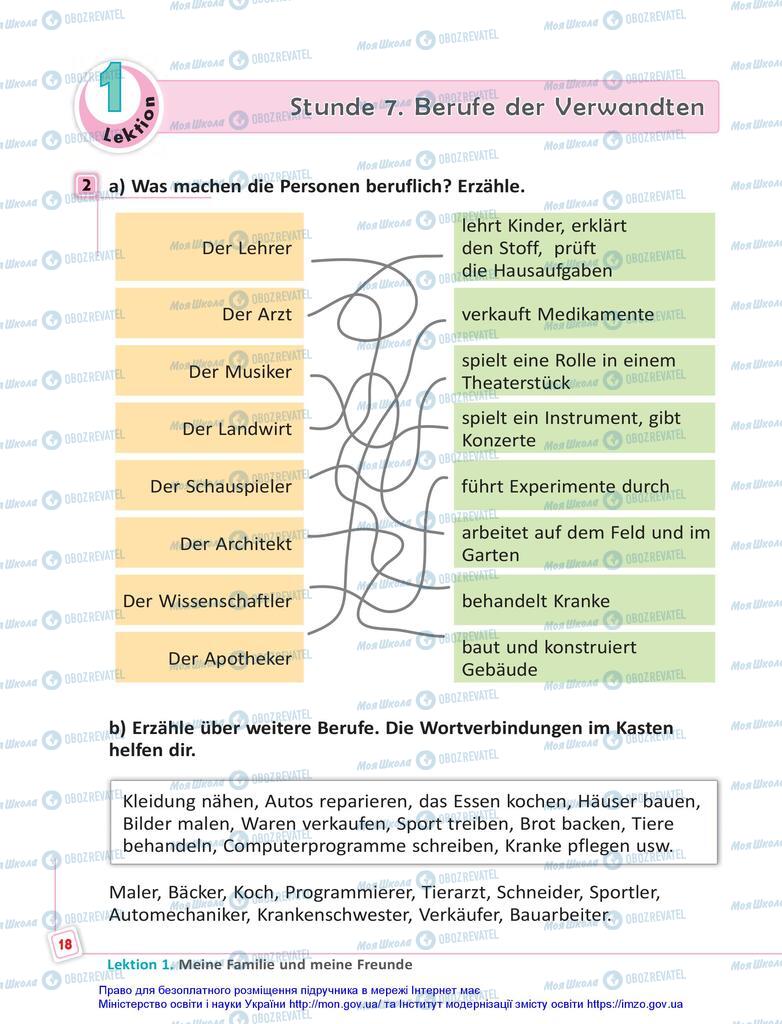 Підручники Німецька мова 5 клас сторінка 18
