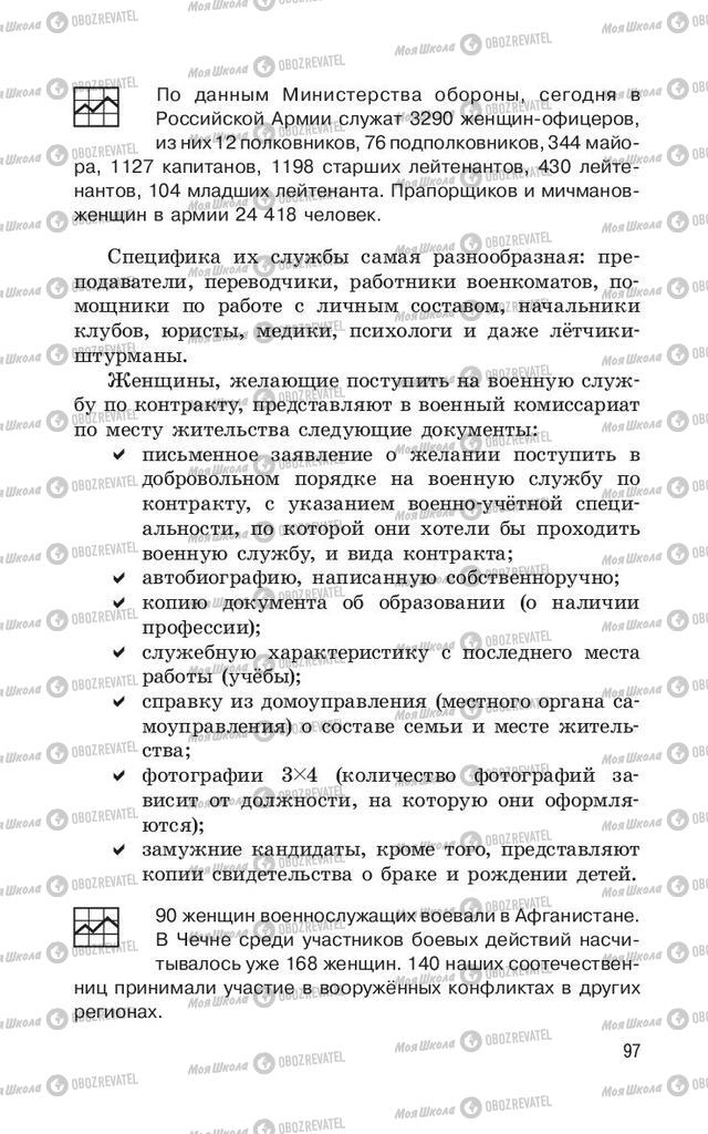 Підручники ОБЖ 11 клас сторінка  97