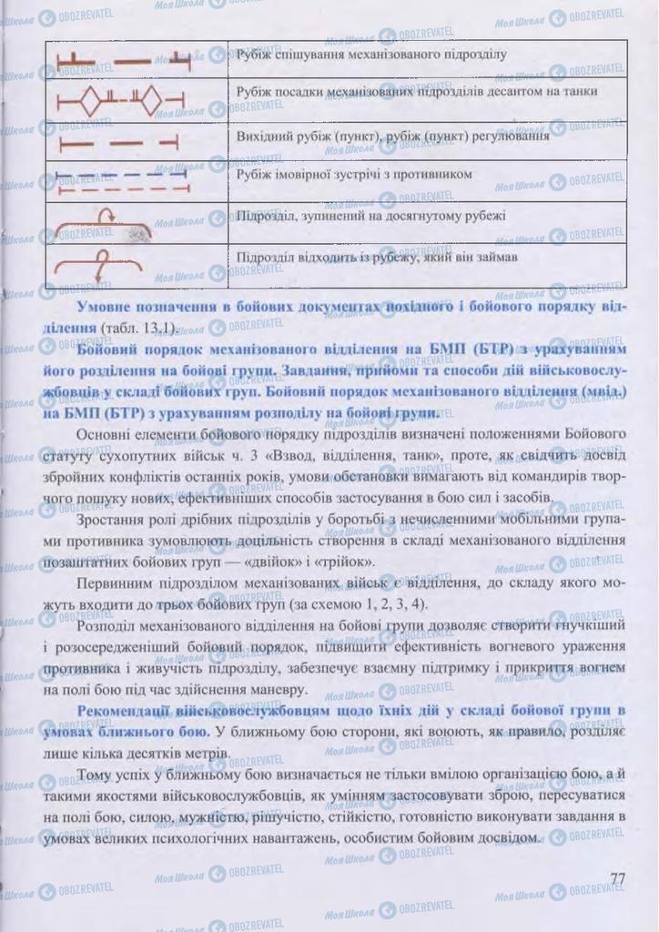 Підручники Захист Вітчизни 11 клас сторінка 77