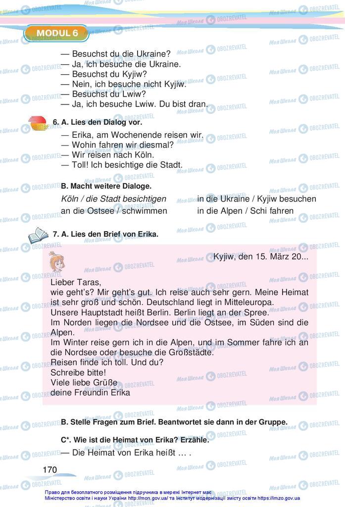 Підручники Німецька мова 5 клас сторінка 170