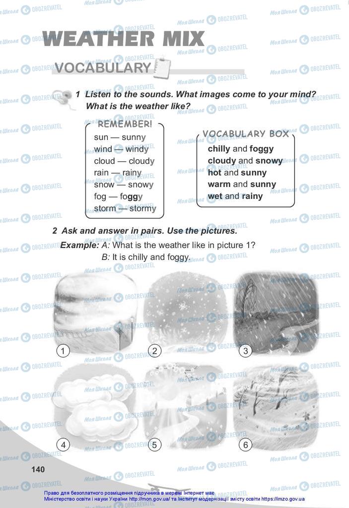 Підручники Англійська мова 5 клас сторінка  140