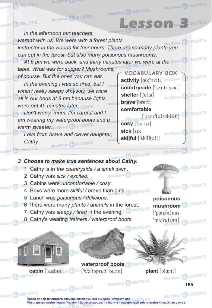 Підручники Англійська мова 5 клас сторінка 165