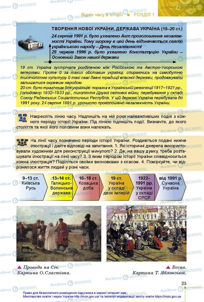 Підручники Історія України 5 клас сторінка 25