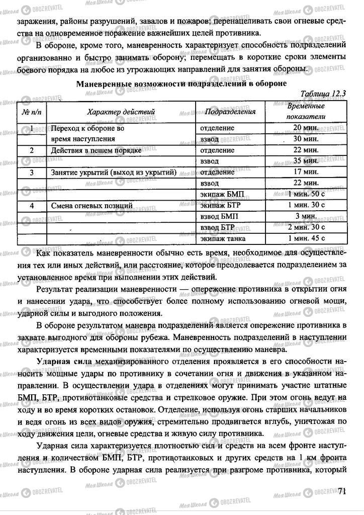 Підручники Захист Вітчизни 11 клас сторінка 71