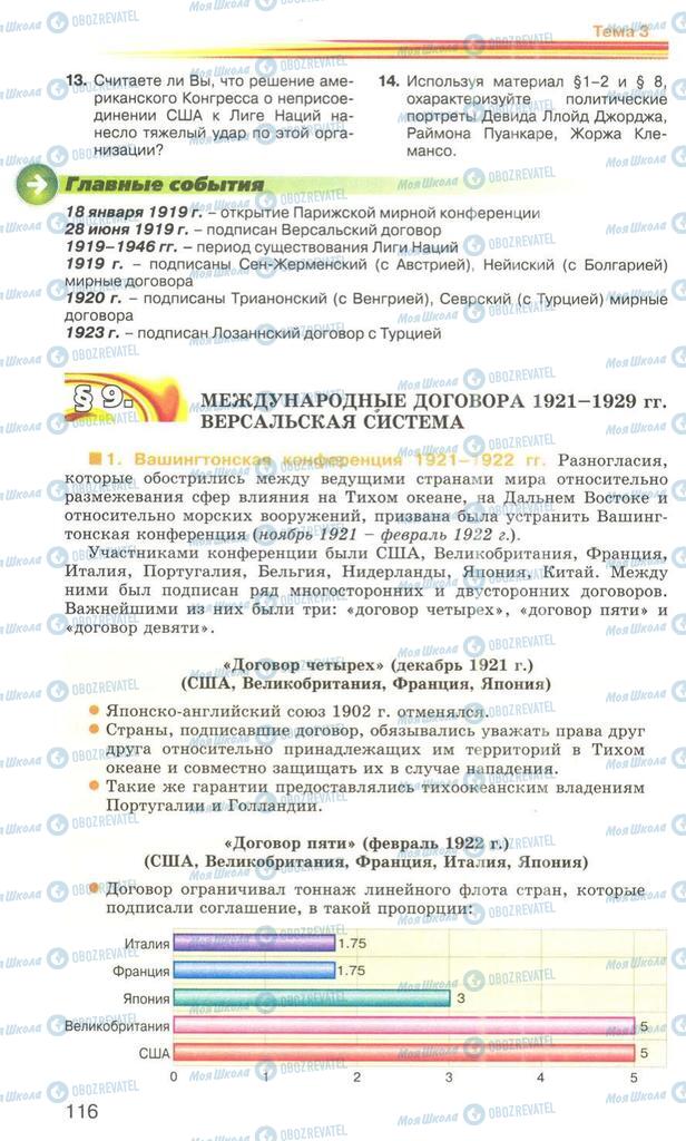 Підручники Всесвітня історія 10 клас сторінка 116