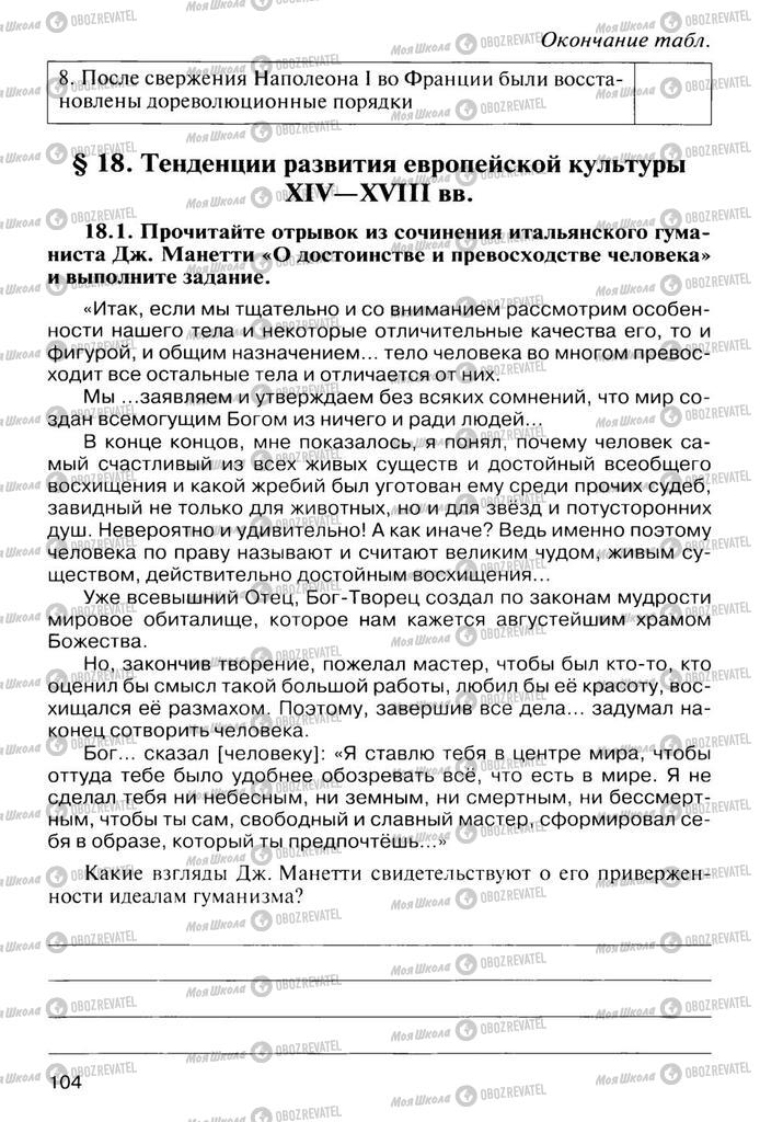 Підручники Всесвітня історія 10 клас сторінка  104