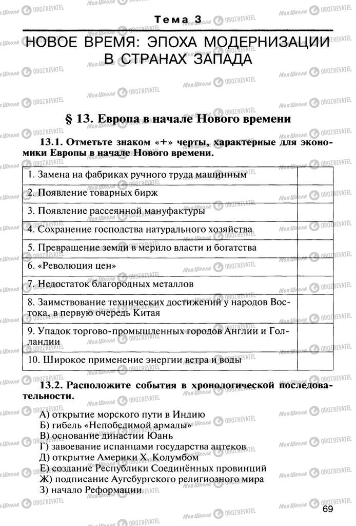 Підручники Всесвітня історія 10 клас сторінка  69