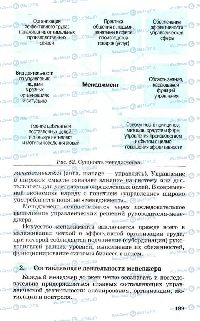 Підручники Економіка 10 клас сторінка  189