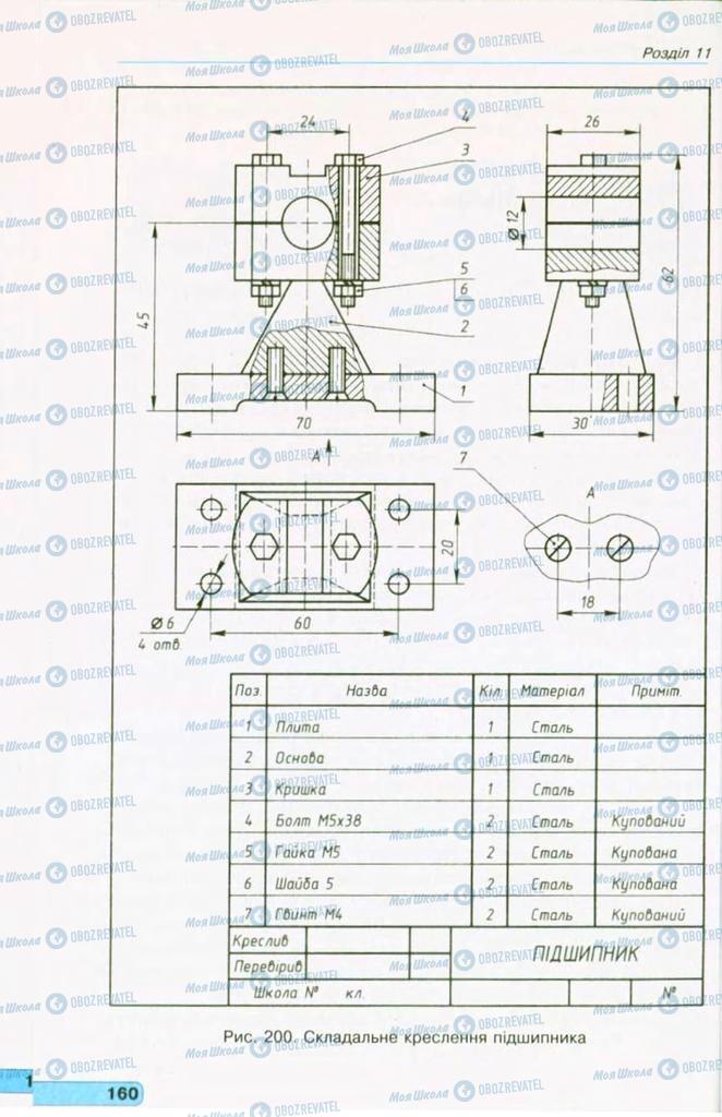 Підручники Креслення 11 клас сторінка  160