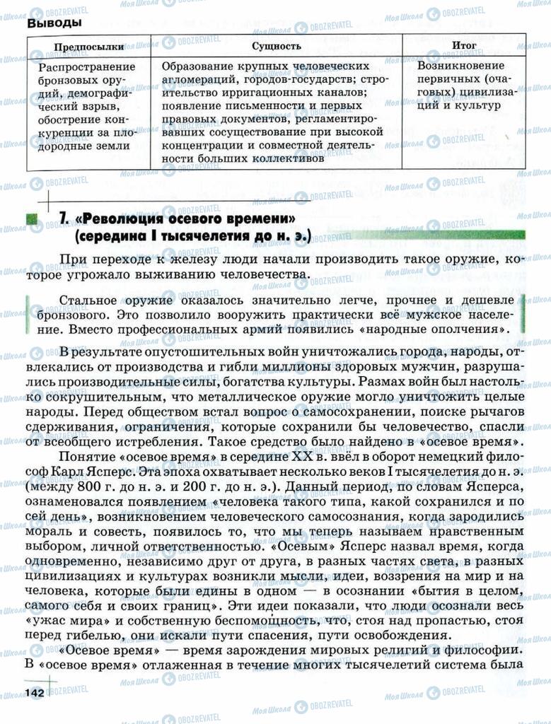 Підручники Суспільствознавство 10 клас сторінка  142
