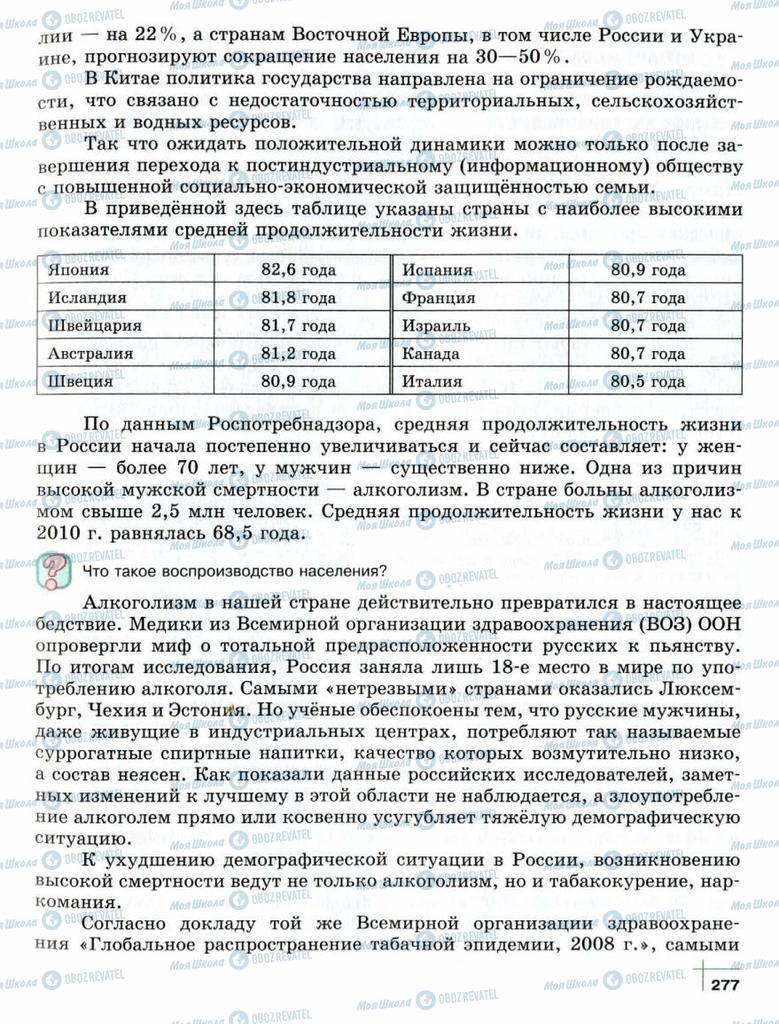 Підручники Суспільствознавство 10 клас сторінка  277