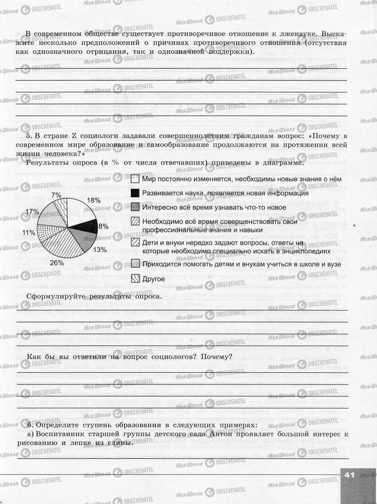 Учебники Обществознание 10 класс страница  41