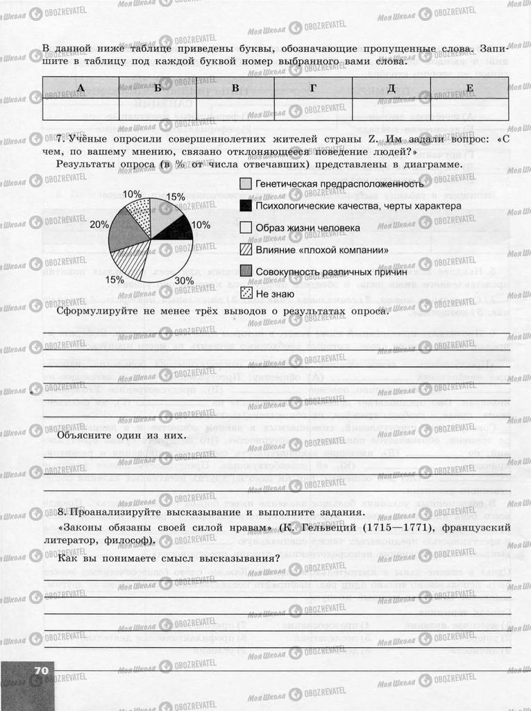 Учебники Обществознание 10 класс страница  70