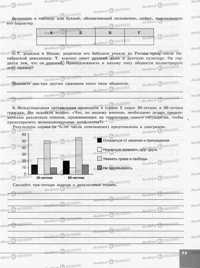 Підручники Суспільствознавство 10 клас сторінка  73