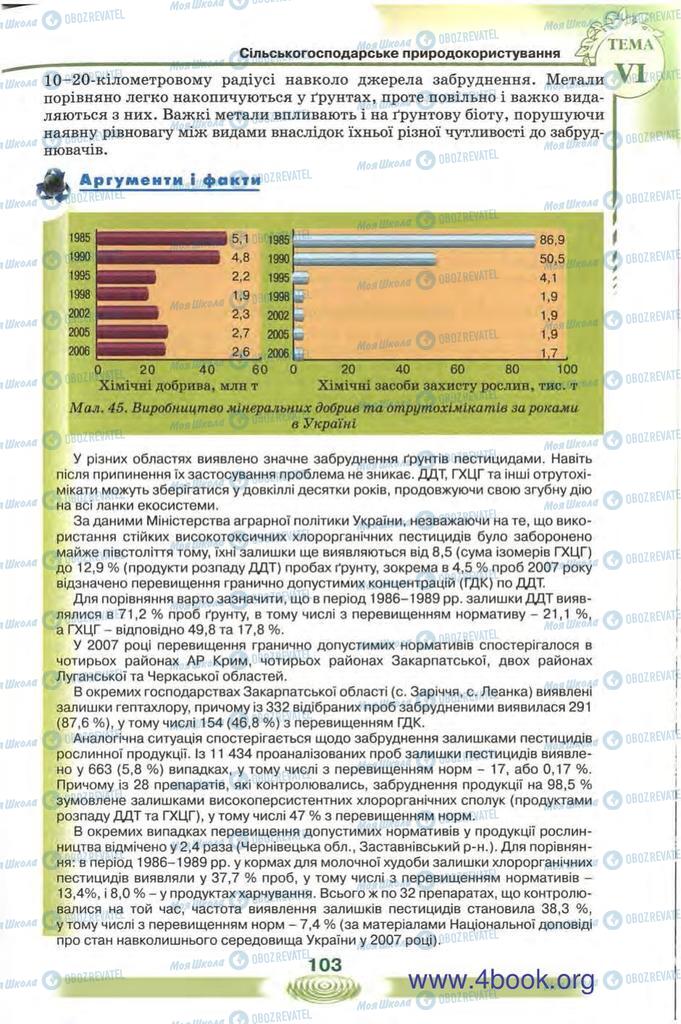 Підручники Екологія 10 клас сторінка 103