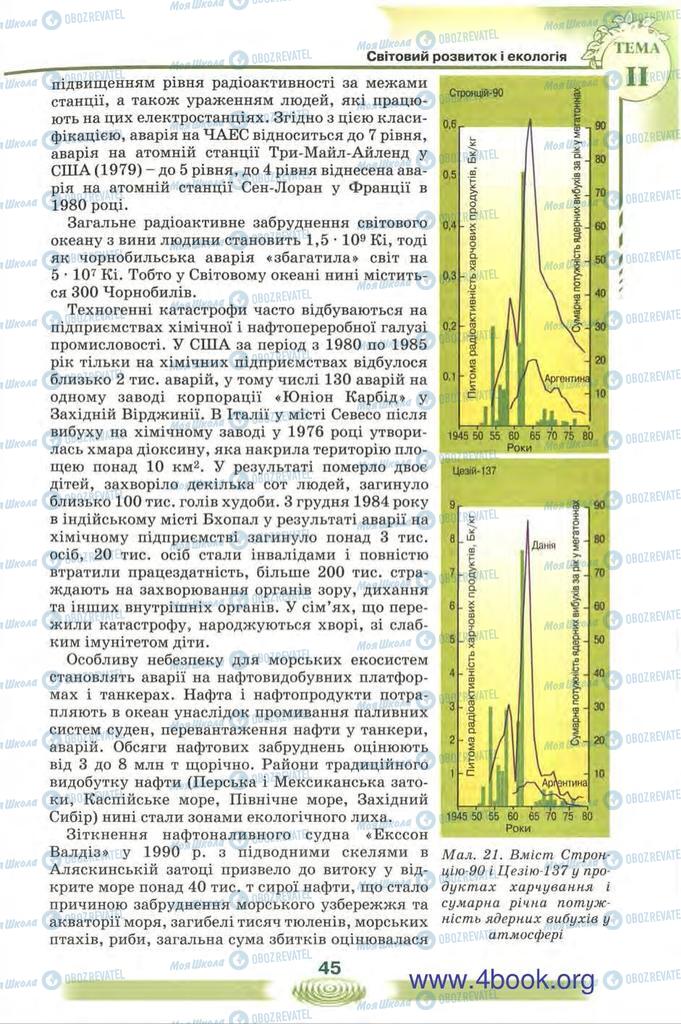 Підручники Екологія 10 клас сторінка 45