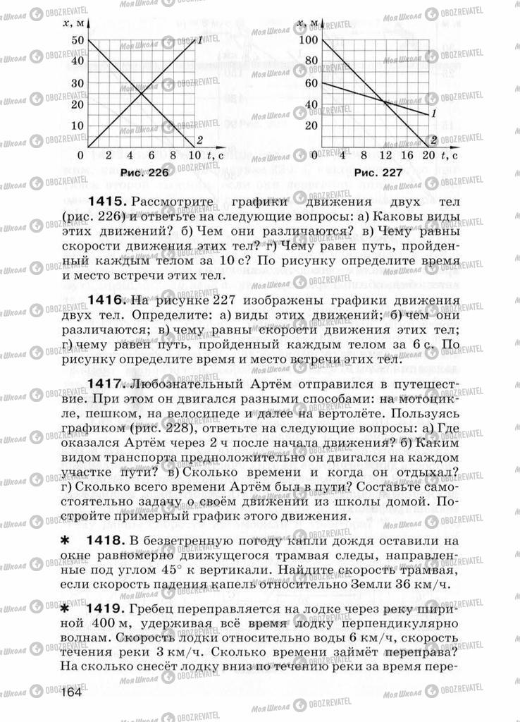 Учебники Физика 7 класс страница  164