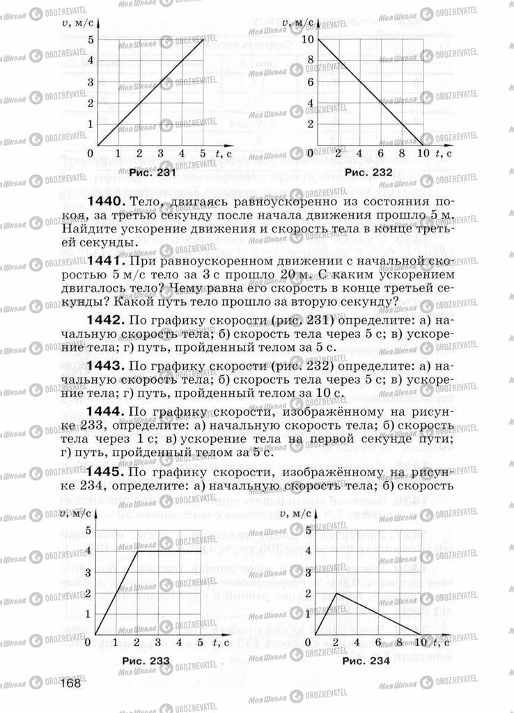 Учебники Физика 7 класс страница  168