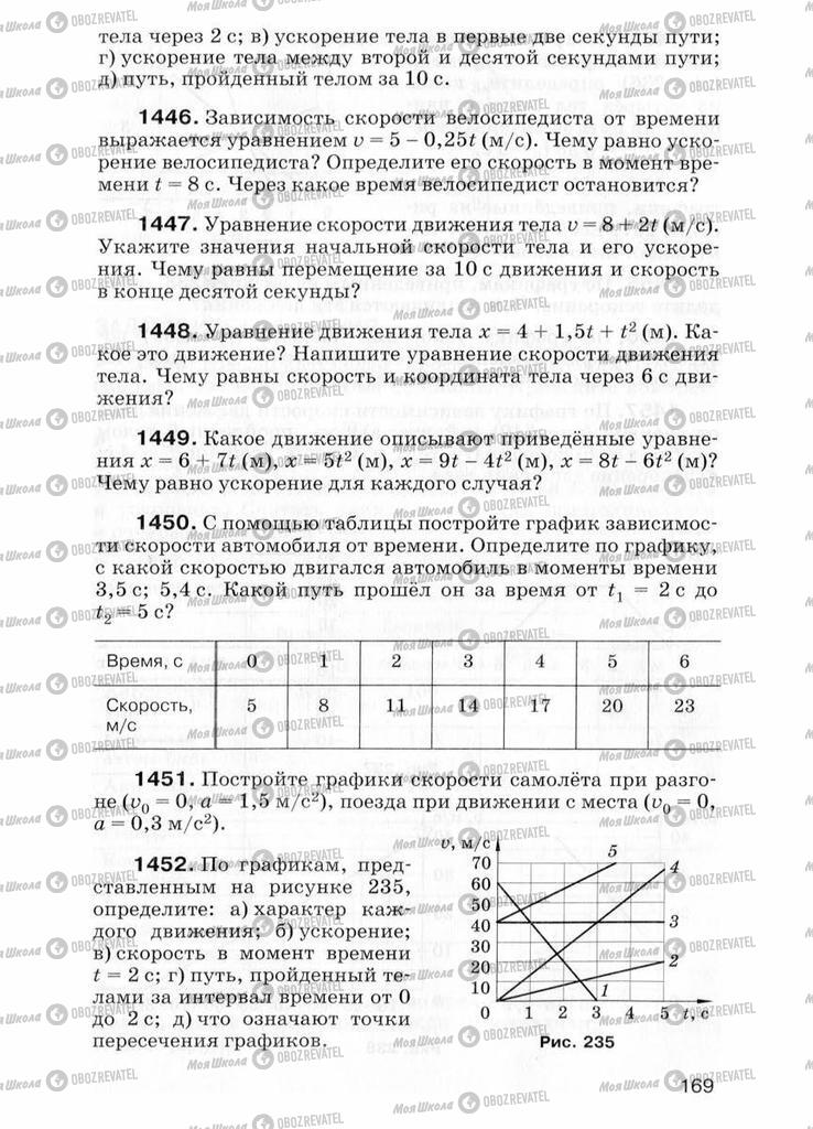 Учебники Физика 7 класс страница  169