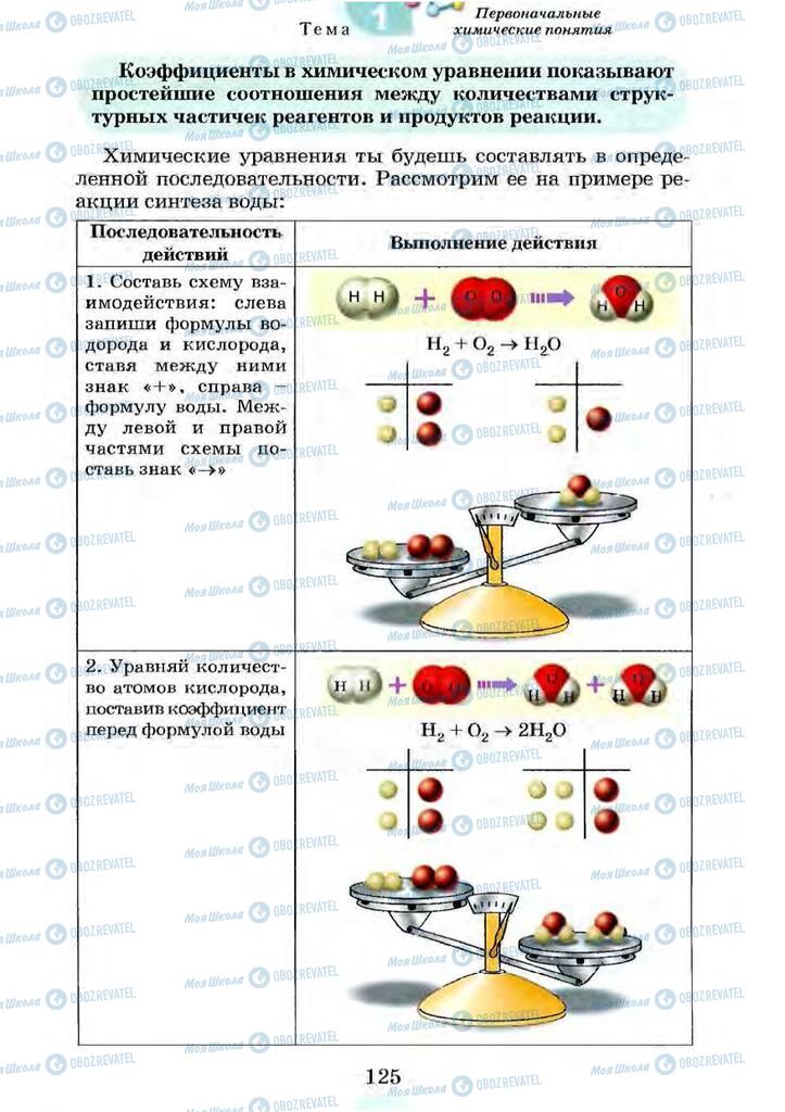 Підручники Хімія 7 клас сторінка 125