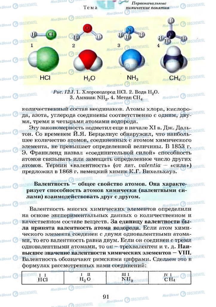 Учебники Химия 7 класс страница 91