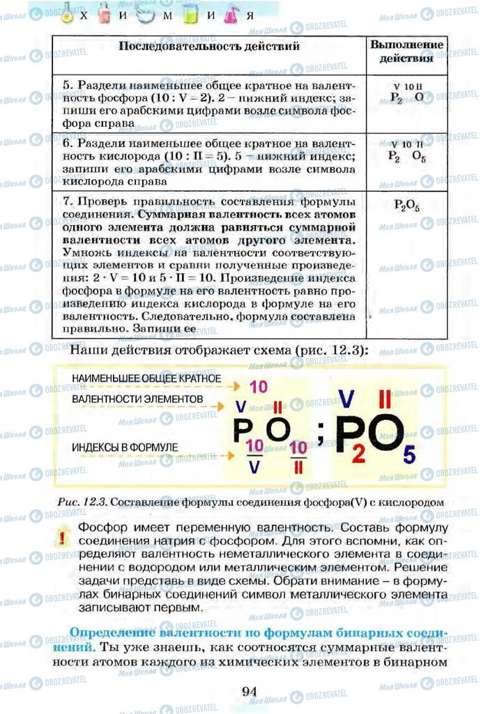 Учебники Химия 7 класс страница 94