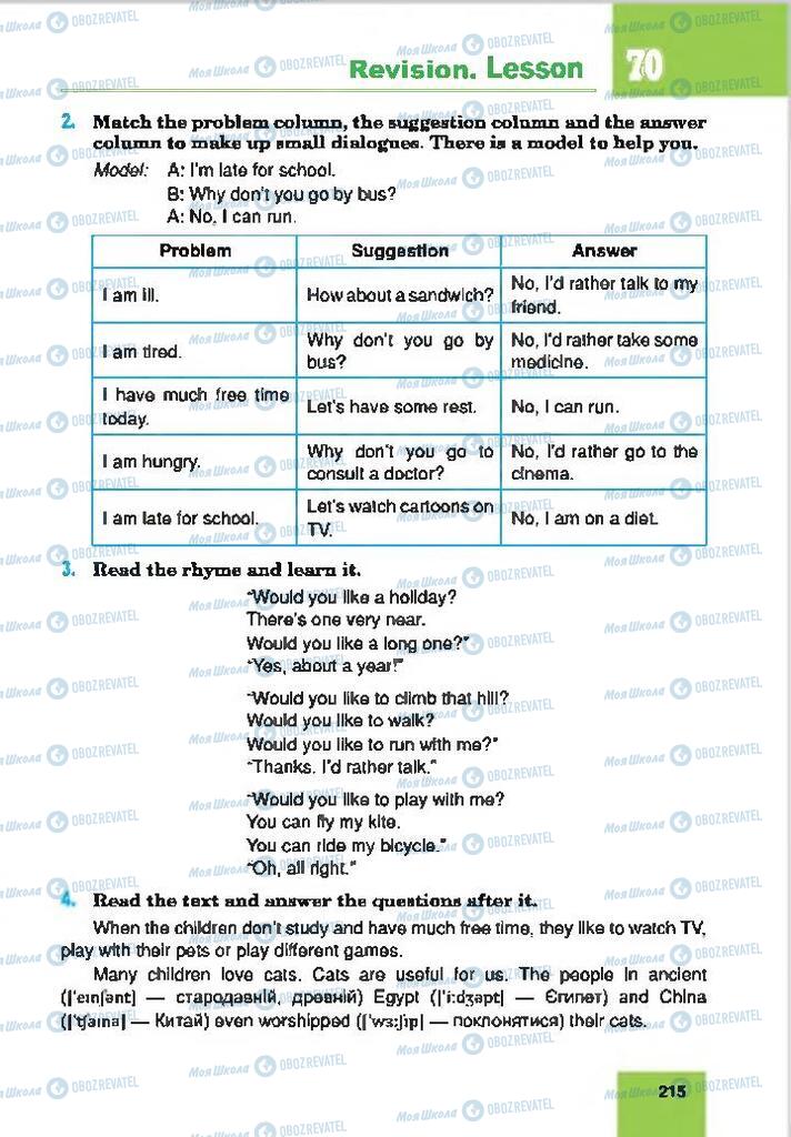 Підручники Англійська мова 7 клас сторінка 215