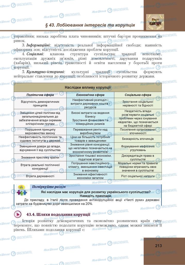 Учебники Гражданское образование 10 класс страница 213