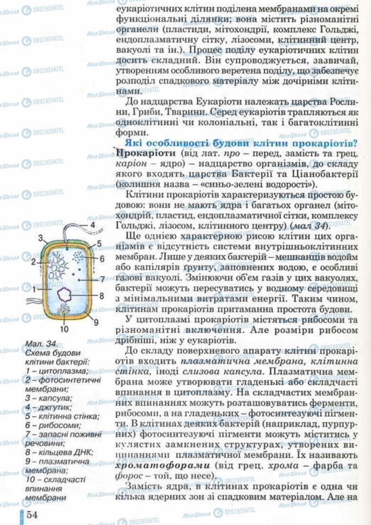 Учебники Биология 10 класс страница 54