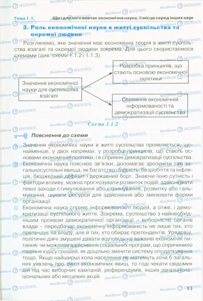 Підручники Економіка 10 клас сторінка 13