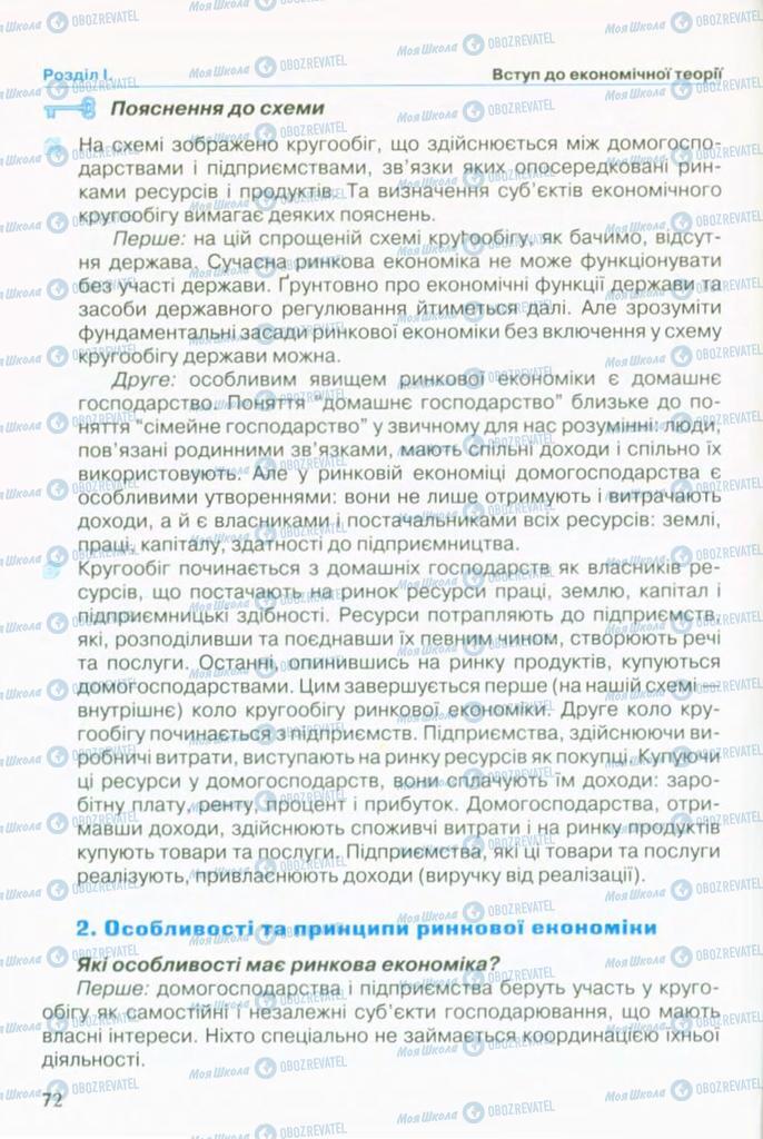 Підручники Економіка 10 клас сторінка 72