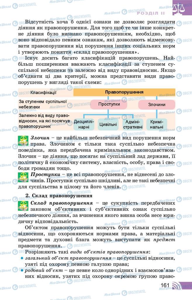 Підручники Правознавство 10 клас сторінка 161