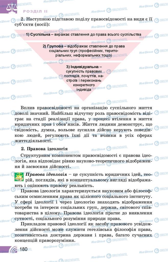 Підручники Правознавство 10 клас сторінка 180