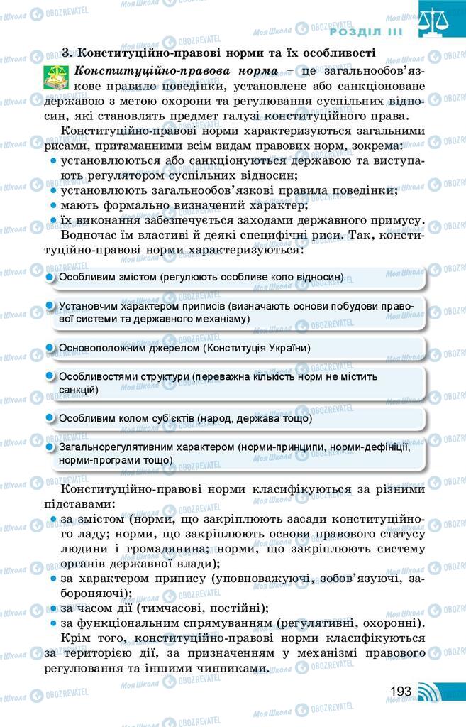 Підручники Правознавство 10 клас сторінка 193