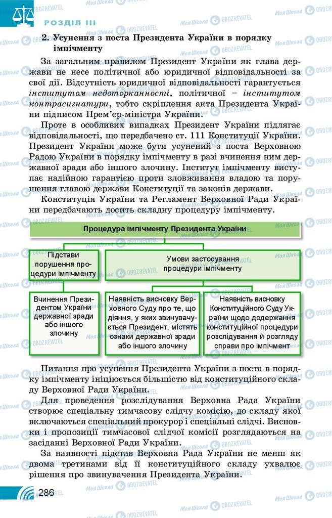 Підручники Правознавство 10 клас сторінка 286